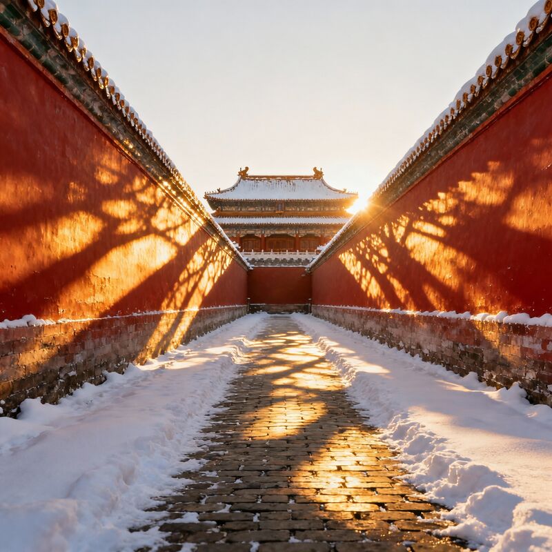 雪中御花园